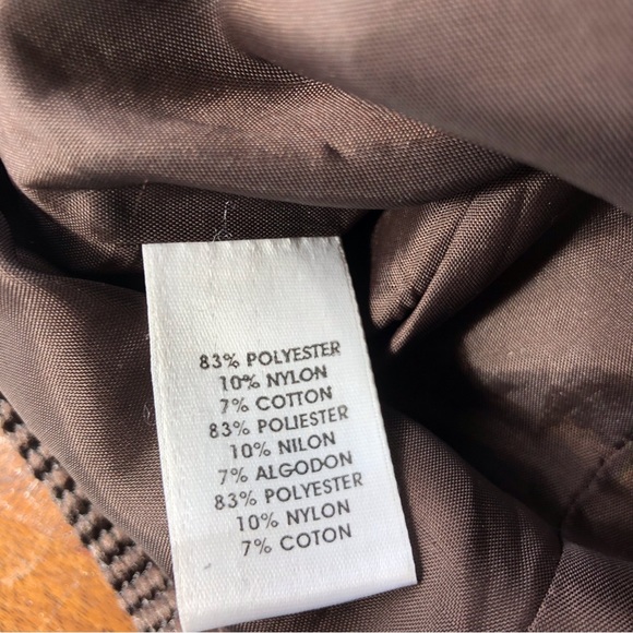 Worth Collection Zip Front Striped Top Size 10 - Picture 10 of 16